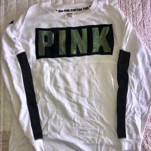 -SOLD- PINK Bling Crew Neck
